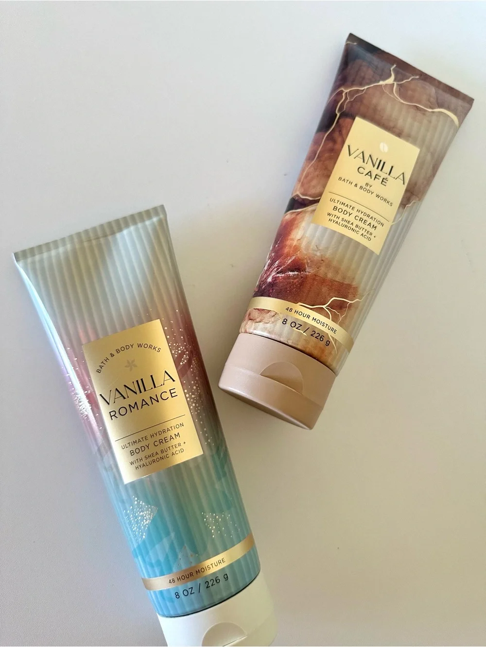 Bath & Body Works Vanilla Romance & Vanilla Café 2PACK - Body Creams 8oz